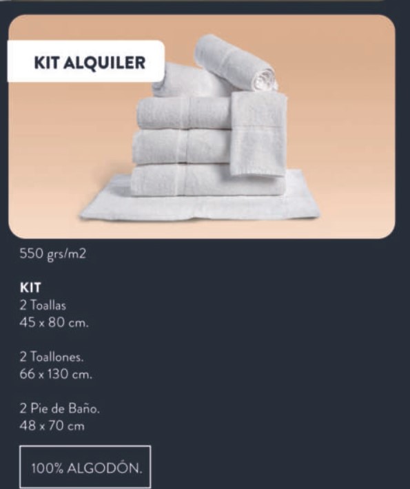 Linea Hotelera - Kit Alquiler - Imagen 2