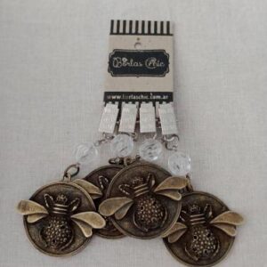 Pesa de Mantel Medallon Abeja Bronce